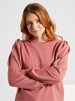 Felpa leggera maniche a sbuffo - Kiabi