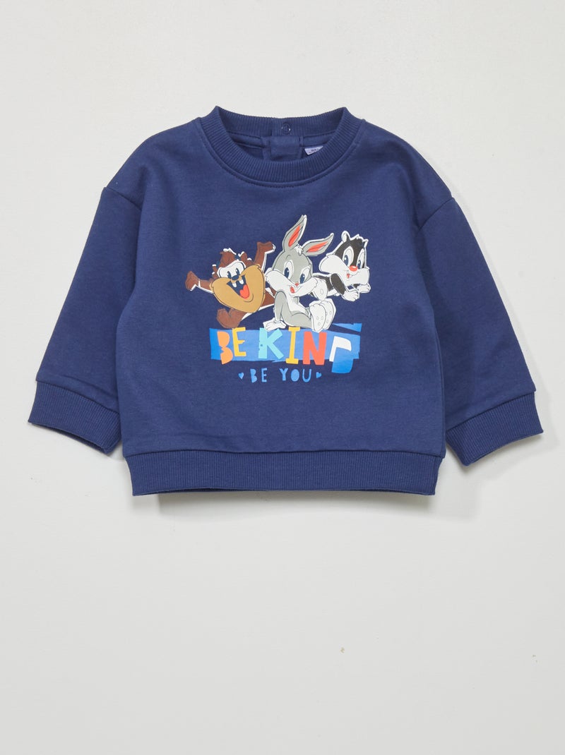 Felpa 'Looney Toons' scollo tondo BLU - Kiabi