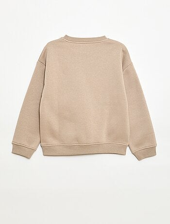 Felpa loose con stampa