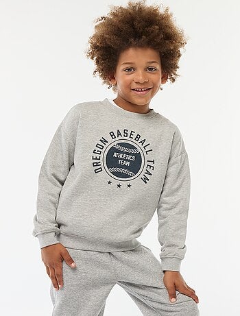 Felpa loose con stampa