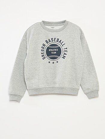 Felpa loose con stampa