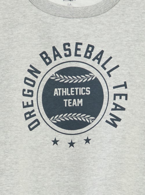 Felpa loose con stampa - Kiabi