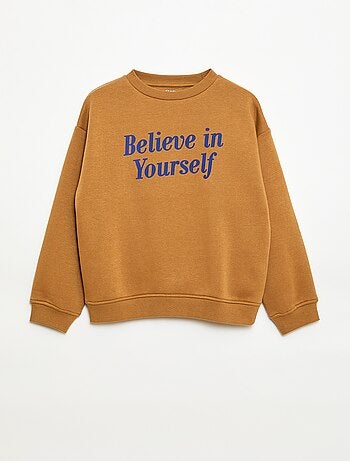 Felpa loose con stampa