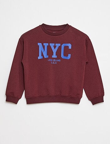 Felpa loose con stampa