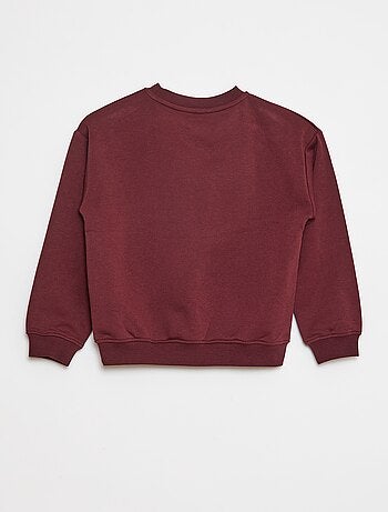 Felpa loose con stampa