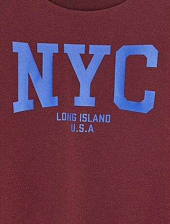 Felpa loose con stampa