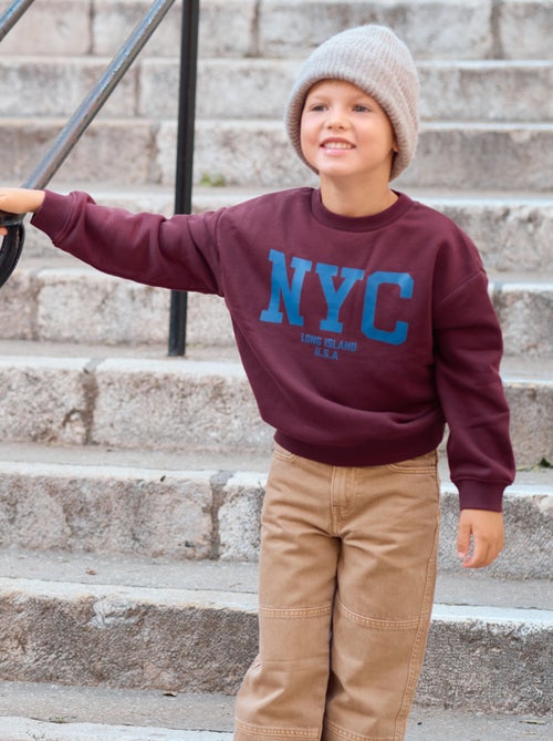 Felpa loose con stampa - Kiabi Felpa loose con stampa - Kiabi