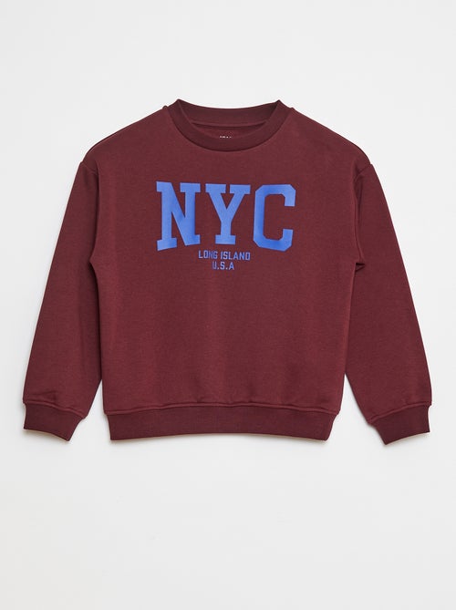 Felpa loose con stampa - Kiabi Felpa loose con stampa - Kiabi