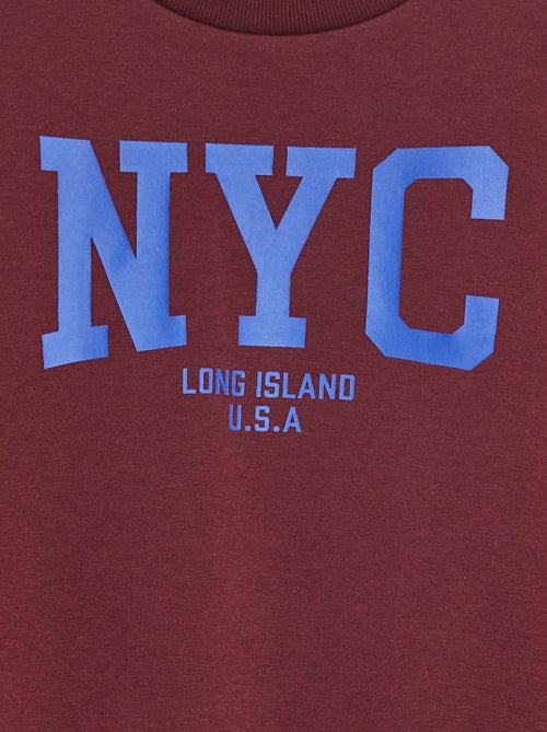 Felpa loose con stampa - Kiabi Felpa loose con stampa - Kiabi