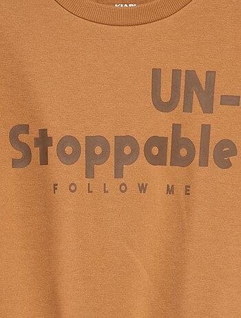 Felpa loose con stampa