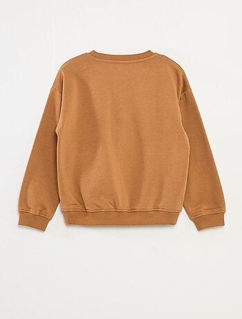 Felpa loose con stampa