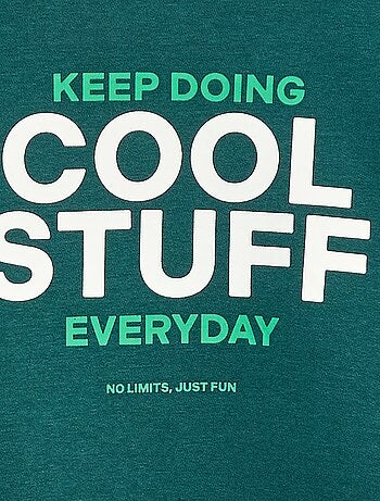 Felpa loose con stampa