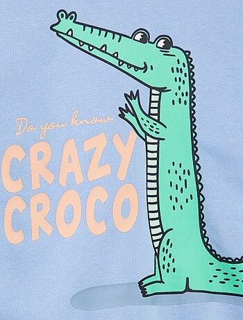 Felpa loose in french terry con scollo tondo