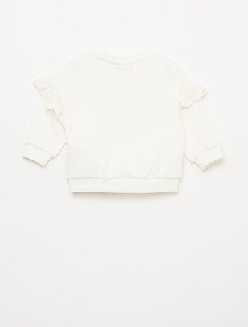 Felpa \'Bambi\' \'Disney\' a maniche lunghe con volant ricamati