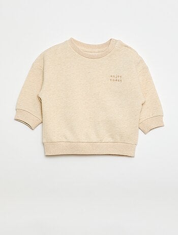 Felpa mélange in french terry