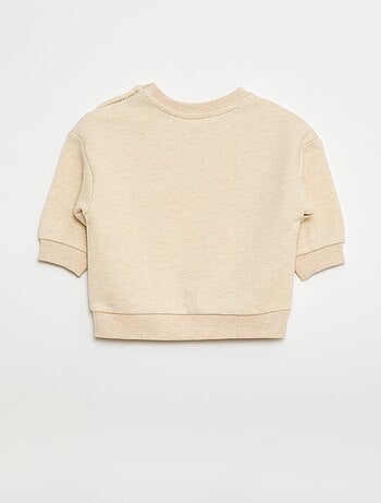 Felpa mélange in french terry