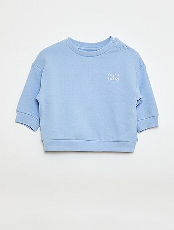 Felpa mélange in french terry