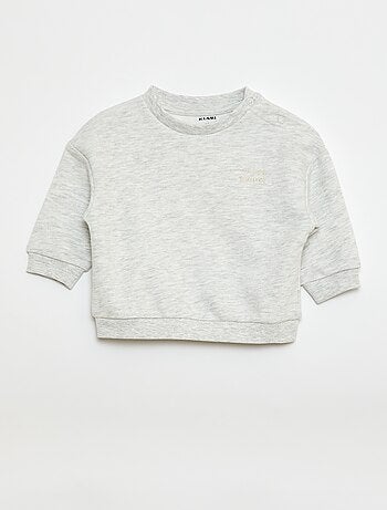 Felpa mélange in french terry