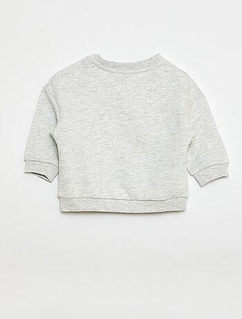 Felpa mélange in french terry