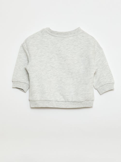 Felpa mélange in french terry - Kiabi