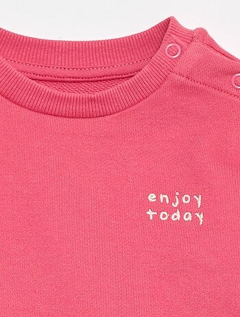 Felpa mélange in french terry