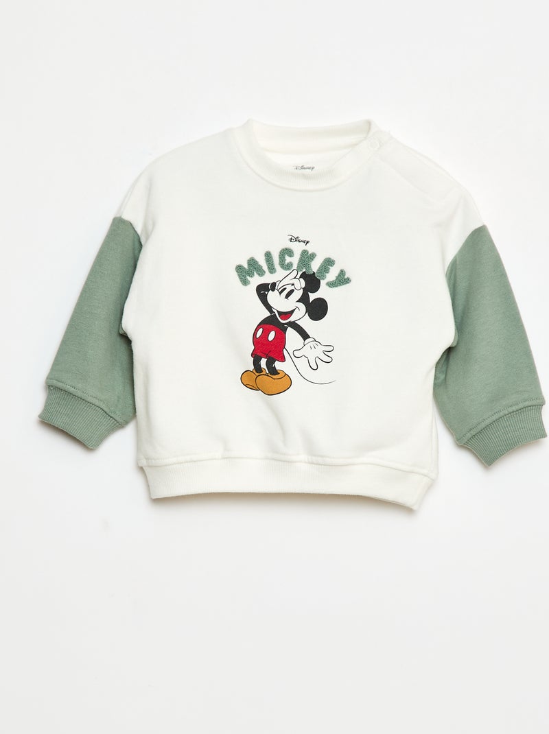 Felpa 'Mickey' 'Disney' a girocollo Verde - Kiabi