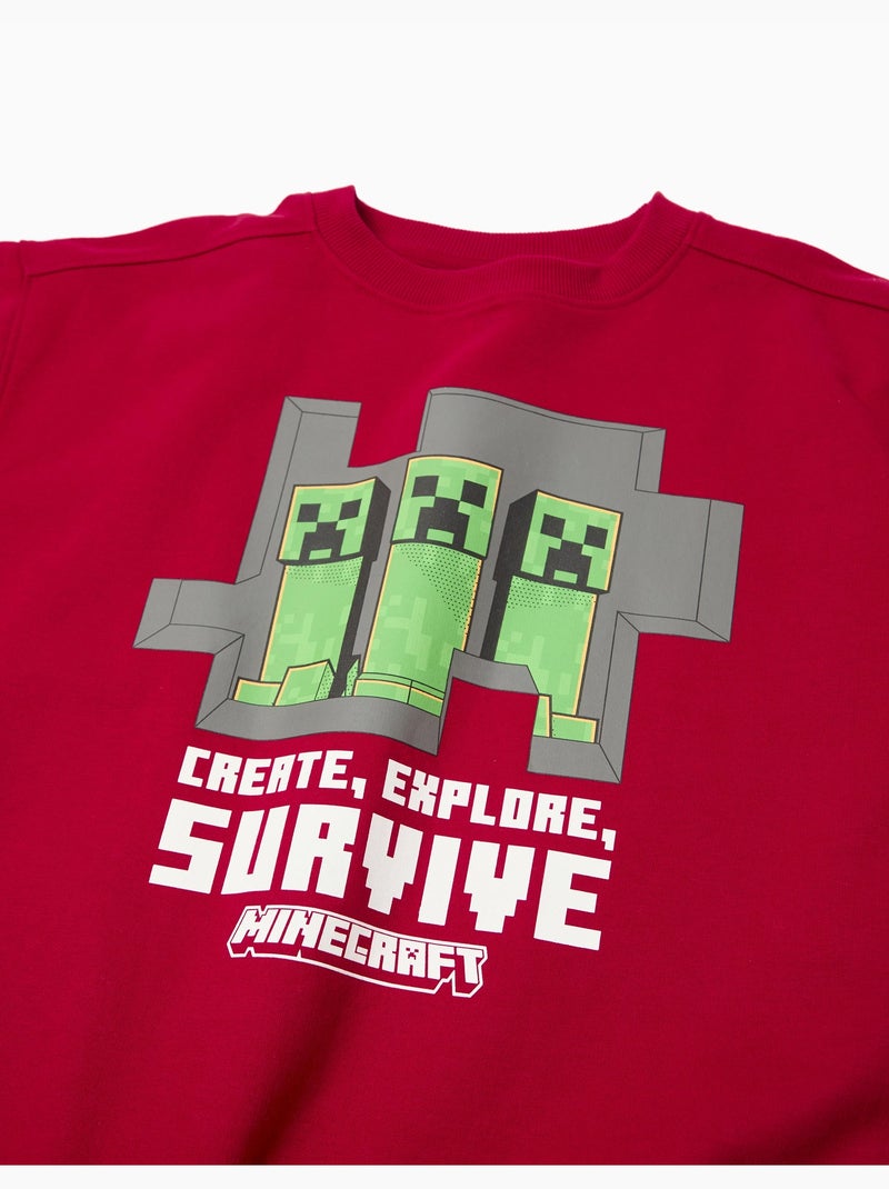 Felpa 'Minecraft', MO Fashion Rosso - Kiabi