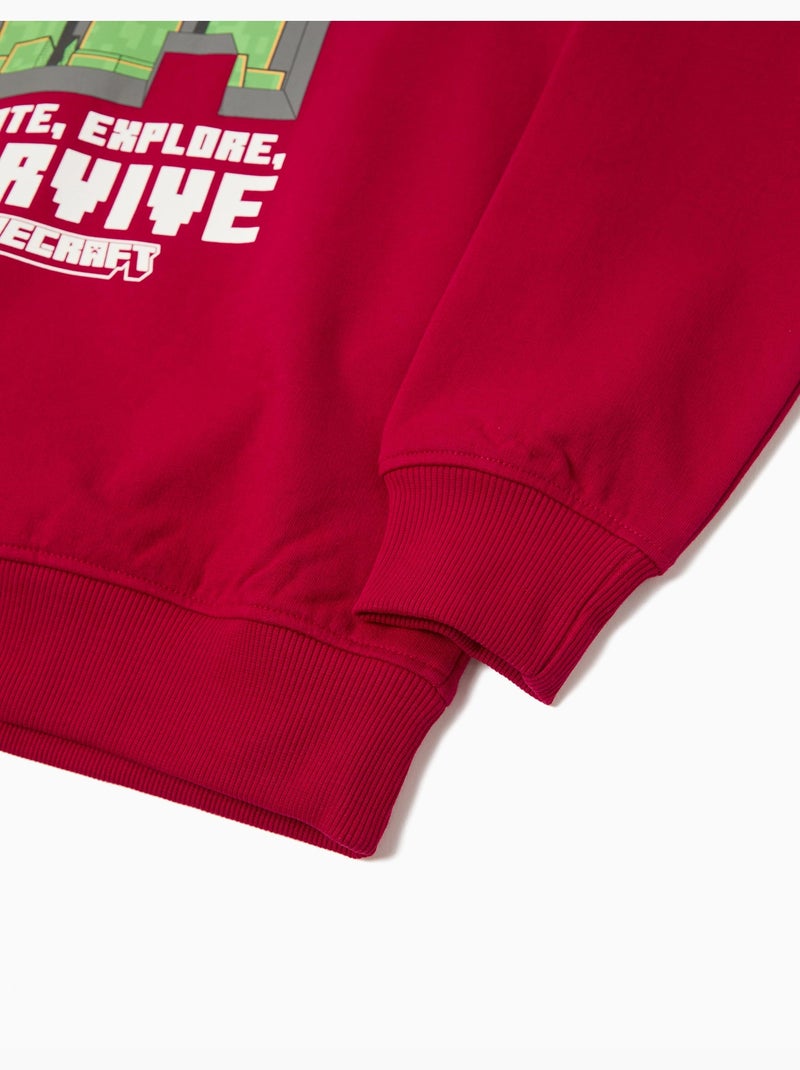 Felpa 'Minecraft', MO Fashion Rosso - Kiabi