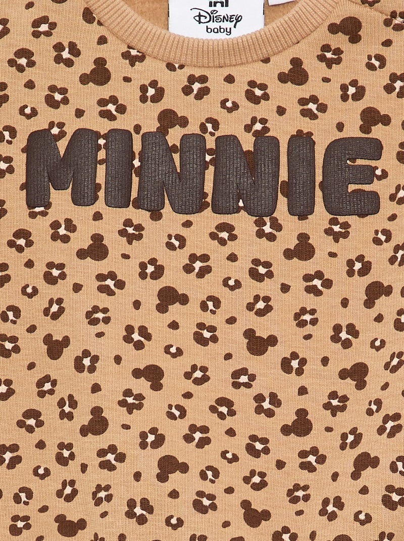Felpa 'Minnie' 'Disney' con volant sulle spalle Beige - Kiabi