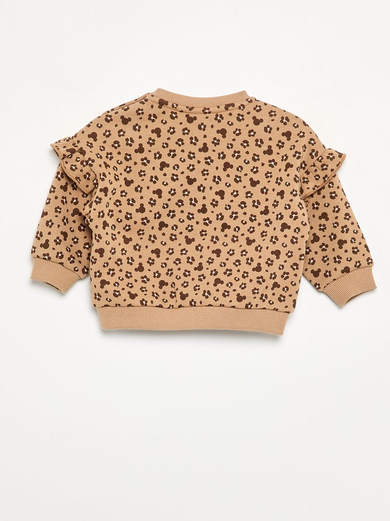 Felpa 'Minnie' 'Disney' con volant sulle spalle Beige - Kiabi