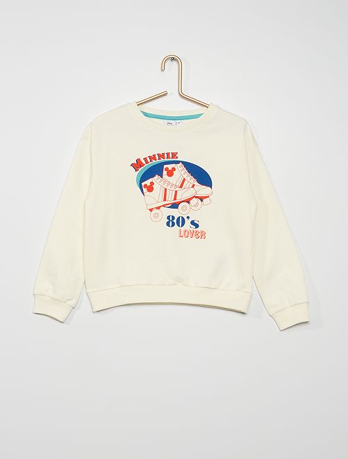 Felpa 'Minnie' in tessuto felpato - BIANCO - Kiabi - 9.00€