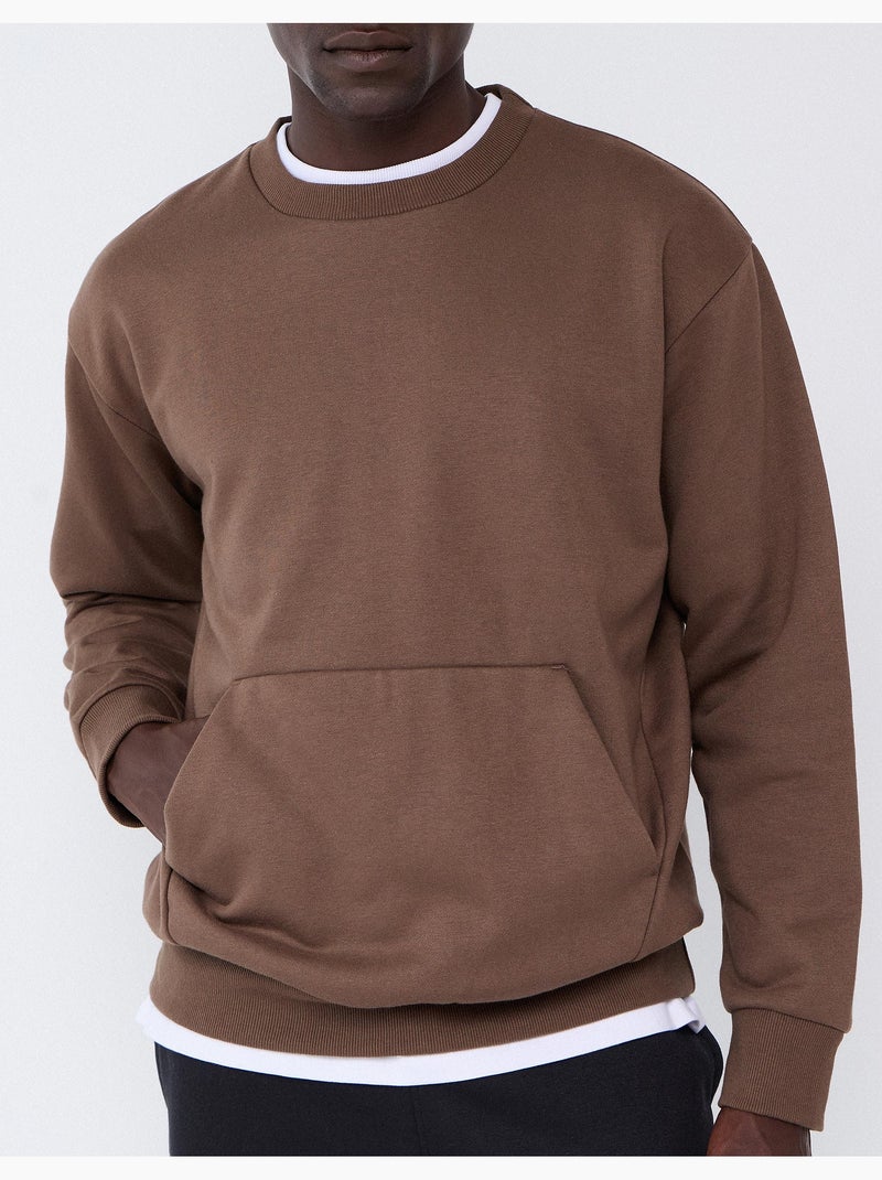Felpa, mo fashion Marrone - Kiabi