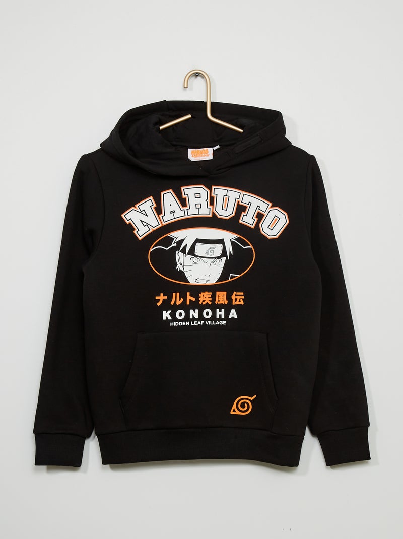 Felpa 'Naruto' in tessuto felpato Nero - Kiabi