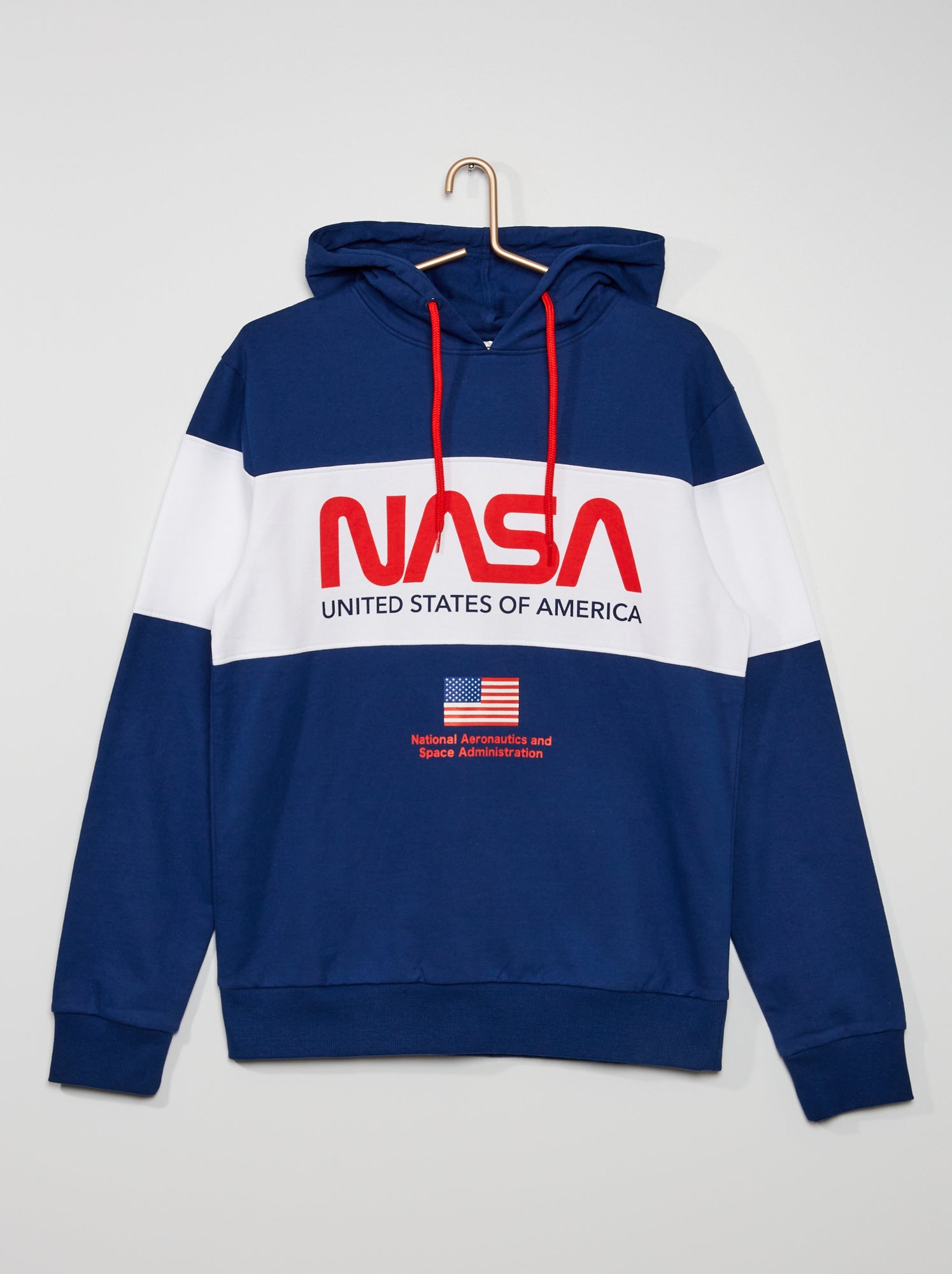 Felpa NASA con cappuccio BLU Kiabi 25.00