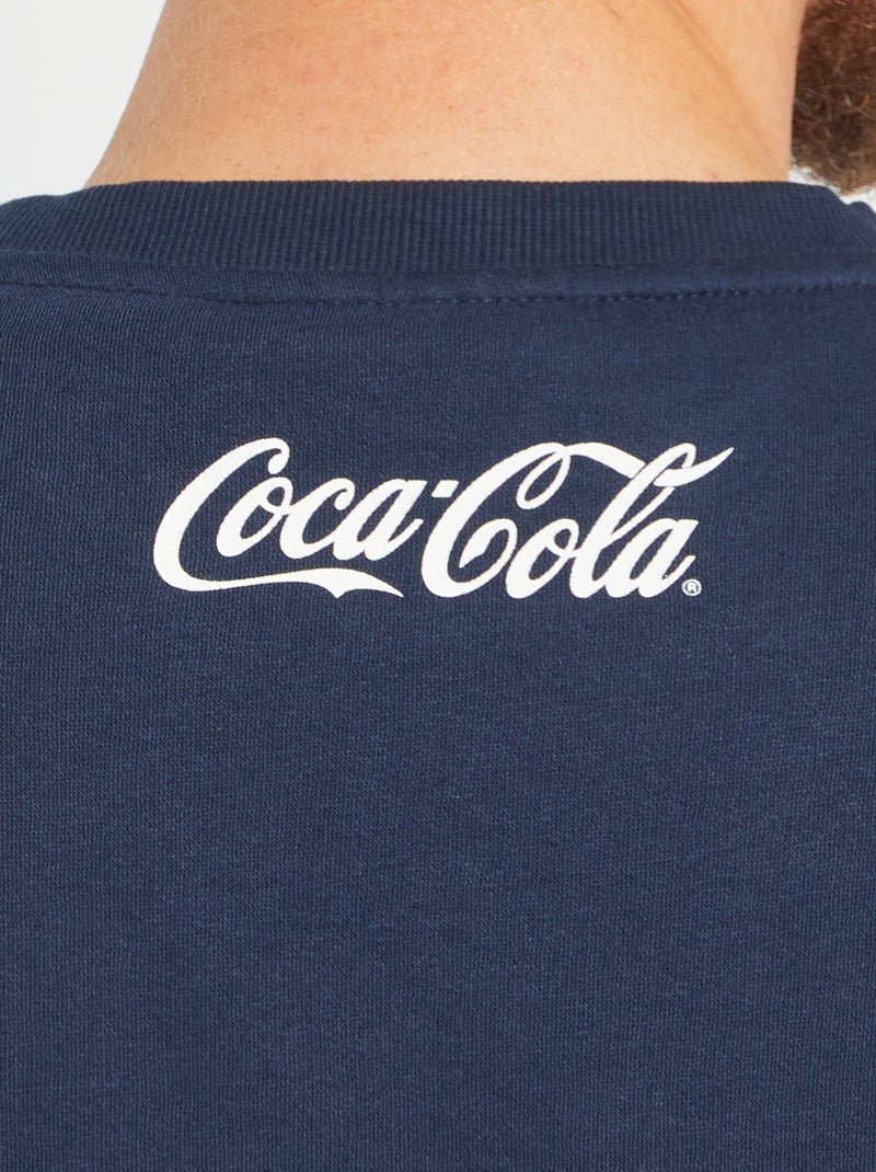 Felpa natalizia 'Coca-Cola' blu marine - Kiabi