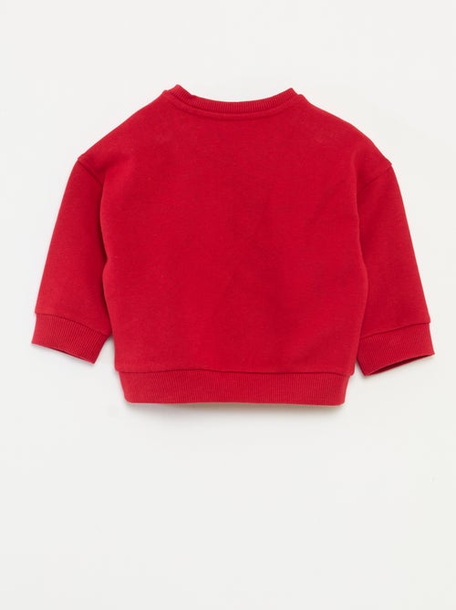 Felpa natalizia stampata in pile di cotone - Kiabi