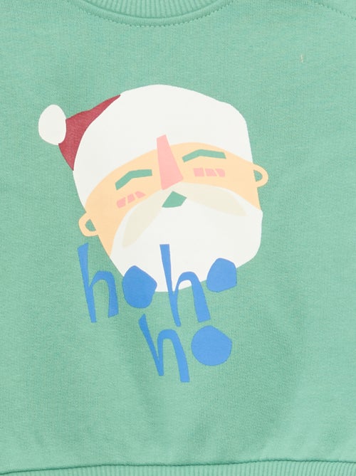 Felpa natalizia stampata in pile di cotone - Kiabi