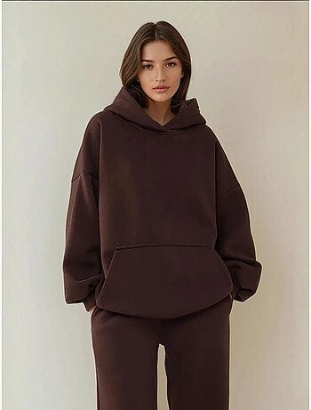 Felpa oversize con cappuccio a vestibilità ampia con tasca a marsupio hiccup
