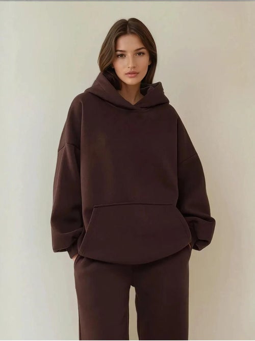 Felpa oversize con cappuccio a vestibilità ampia con tasca a marsupio hiccup - Kiabi Felpa oversize con cappuccio a vestibilità ampia con tasca a marsupio hiccup - Kiabi