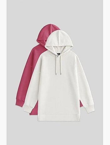 Felpa oversize con cappuccio e tasca tommy