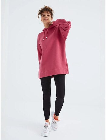 Felpa oversize con cappuccio e tasca tommy