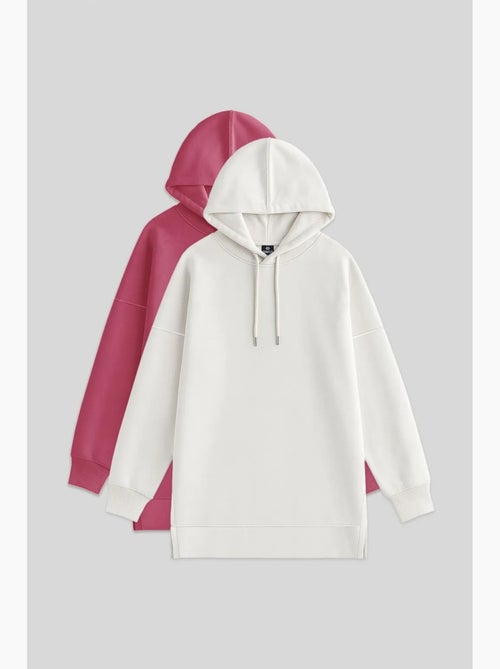 Felpa oversize con cappuccio e tasca tommy - Kiabi
