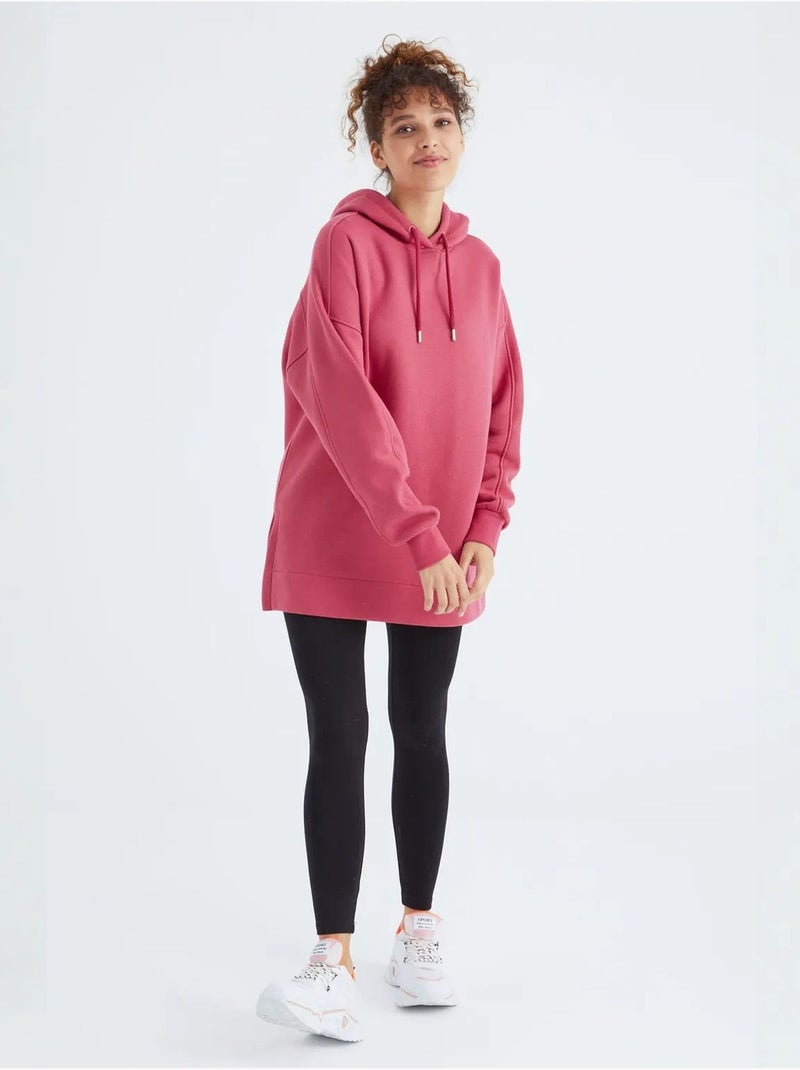 Felpa oversize con cappuccio e tasca tommy Bianco sporco - Kiabi