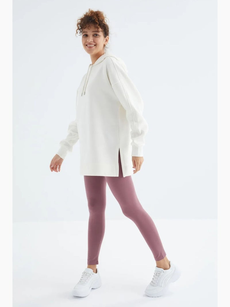 Felpa oversize con cappuccio e tasca tommy Bianco sporco - Kiabi