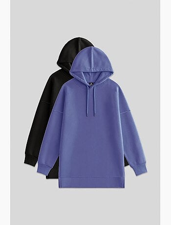 Felpa oversize con cappuccio e tasca tommy