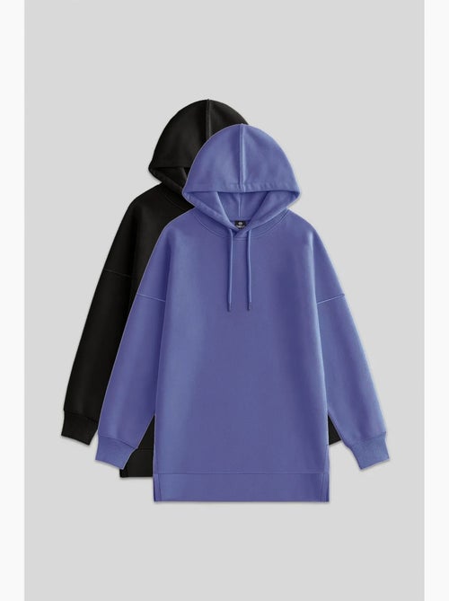 Felpa oversize con cappuccio e tasca tommy - Kiabi