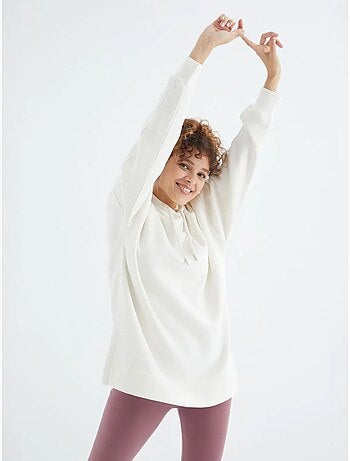 Felpa oversize con cappuccio e tasca tommy