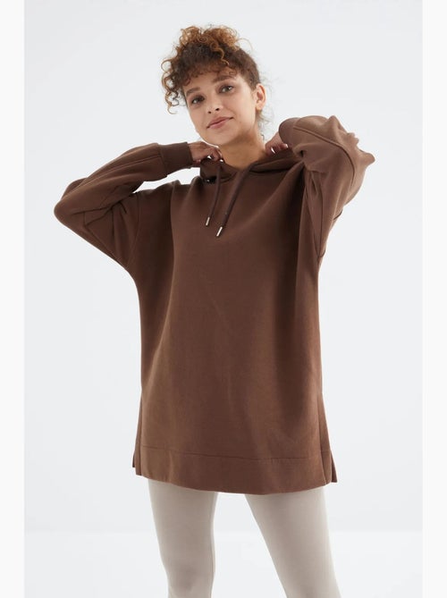 Felpa oversize con cappuccio e tasca tommy - Kiabi Felpa oversize con cappuccio e tasca tommy - Kiabi