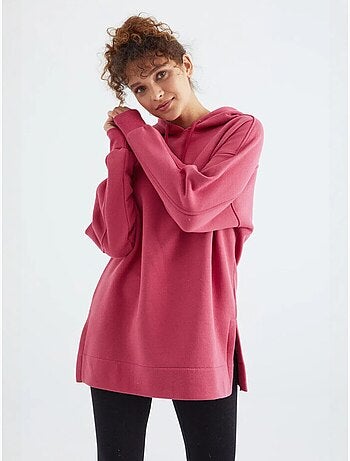 Felpa oversize con cappuccio e tasca tommy