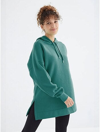 Felpa oversize con cappuccio e tasca tommy
